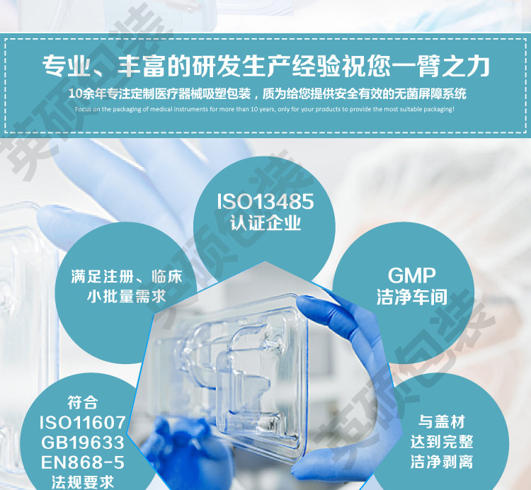 醫(yī)療器械無菌吸塑包裝盒定制圖片1